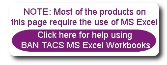 Help using BAN TACS excel workbooks